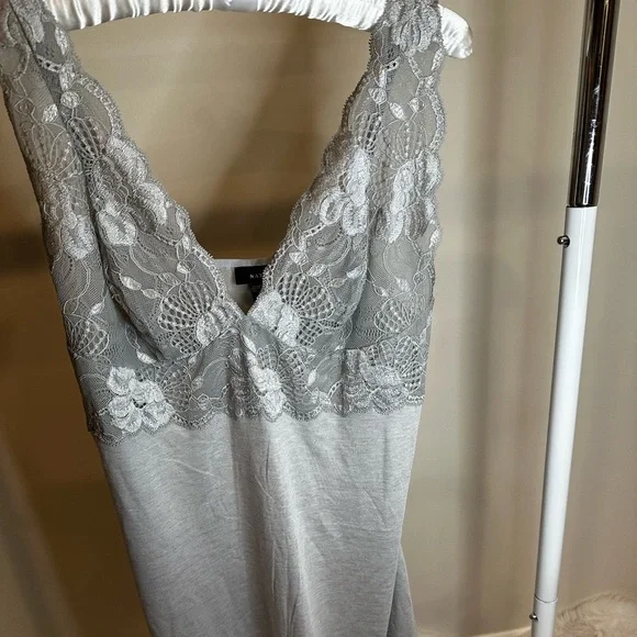 Natori Gray Lace Chemise no tag and never been used - Picture 3 of 7